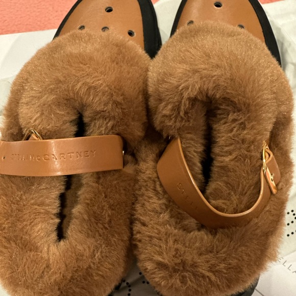 Stella McCartney Trace Faux-leather Slingback Clogs Tan - Picture 10 of 11